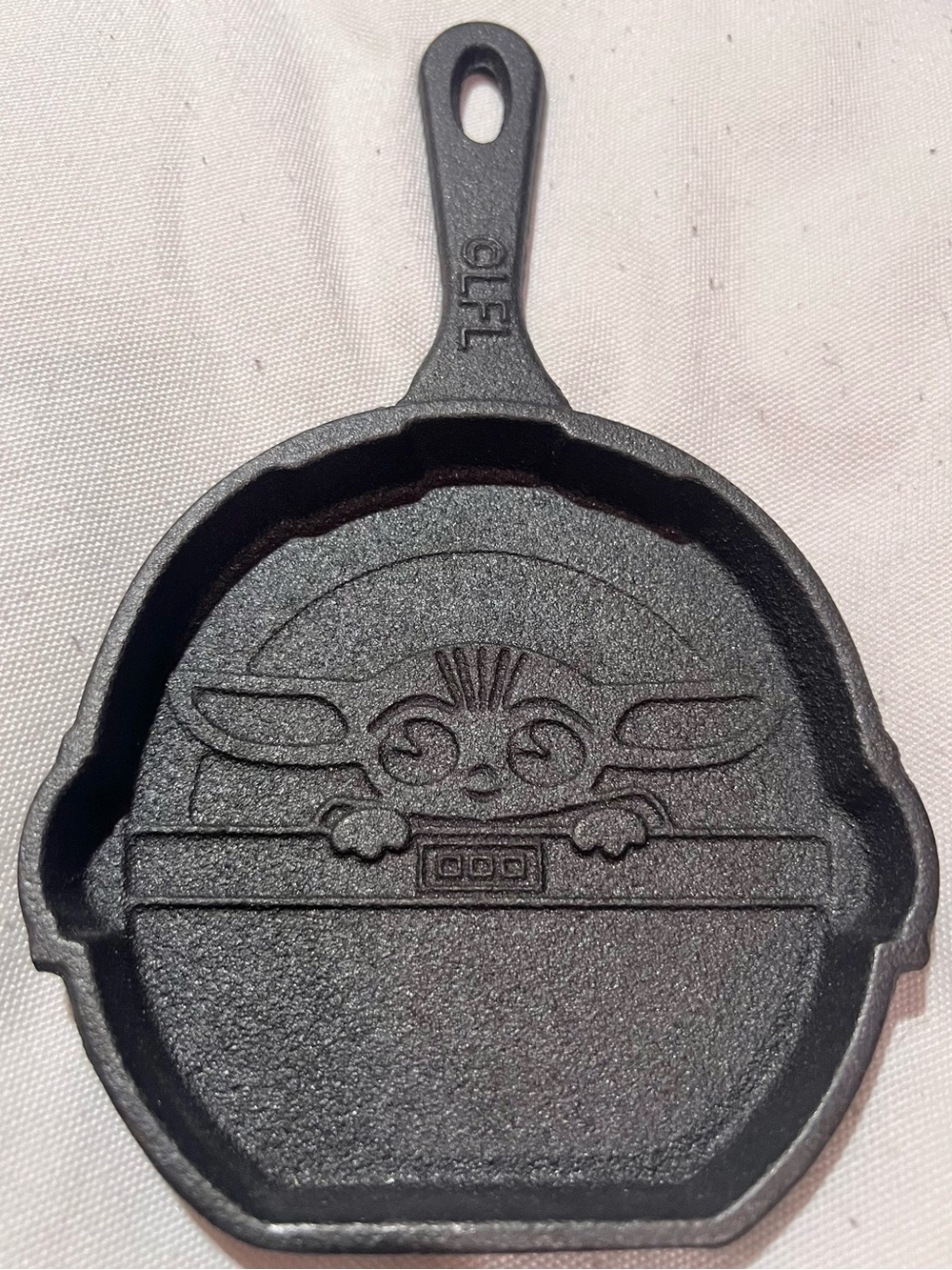 Baby Yoda Cast Iron Skillet - Black